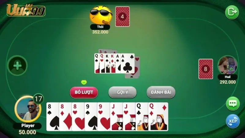 Chiến thuật thắng lớn trong Tiến lên Vua99