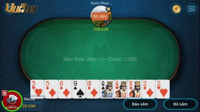 Hiểu rõ luật chơi Sâm Lốc Vua99