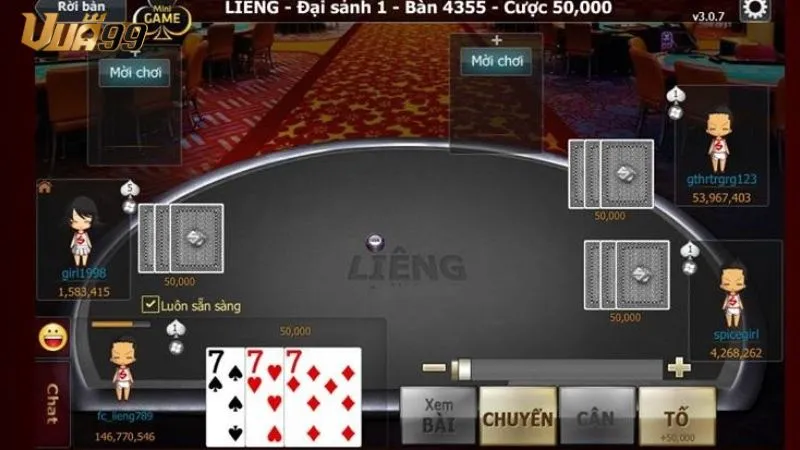 Lợi thế khi chơi Liêng trên nền tảng Vua99